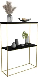 nowoczesna-konsola-podwojna-przedpokoj-loft-60x20x80-zlota-czarny-minipearl