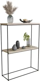 nowoczesna-konsola-podwojna-przedpokoj-loft-60x20x80-czarna-dab-sonoma