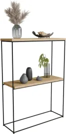 nowoczesna-konsola-podwojna-przedpokoj-loft-60x20x80-czarna-dab-artisan