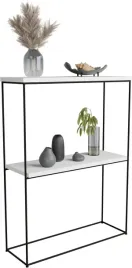 nowoczesna-konsola-podwojna-przedpokoj-loft-60x20x80-czarna-bialy-mat