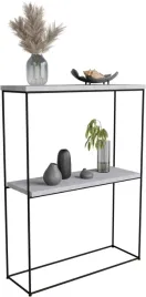 konsola-metalowa-toaletka-stolik-polka-stojaca-loft-czarny-beton-60x20h80