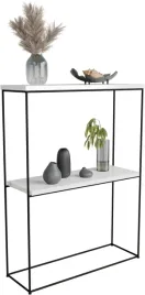 konsola-metalowa-toaletka-stolik-polka-stojaca-loft-bialy-polysk-60x20h80