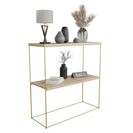 nowoczesna-konsola-podwojna-przedpokoj-loft-80x30x80-zlota-dab-artisan