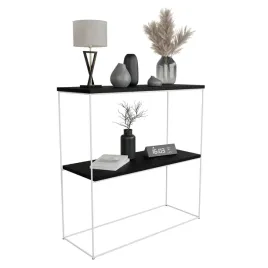 nowoczesna-konsola-podwojna-przedpokoj-loft-80x30x80-biala-czarny-minipearl