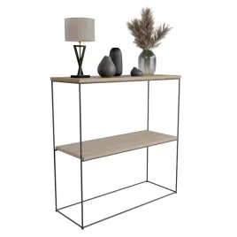konsola-metalowa-toaletka-stolik-polka-stojaca-loft-czarny-sonoma-80x30h80