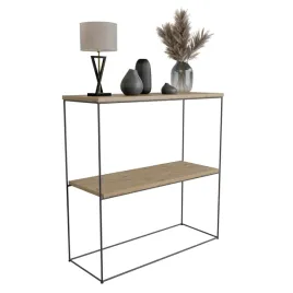 nowoczesna-konsola-podwojna-przedpokoj-loft-80x30x80-czarna-dab-artisan