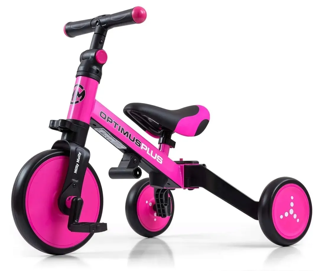 milly-mally-rowerek-4w1-optimus-plus-pink