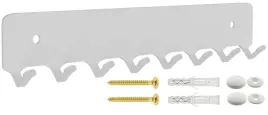 wieszak-na-klucze-bialy-metalowy-maly-20-cm-8-haczykow