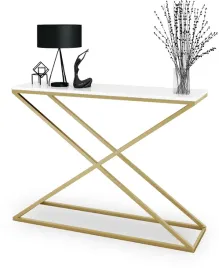 konsola-metalowa-toaletka-stolik-polka-stojaca-loft-zloty-bialy-polysk-glam