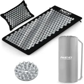mata-do-akupresury-z-kolcami-neo-sport-ns-903-czarno-srebrna