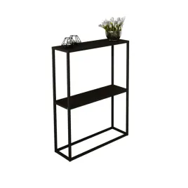 konsola-metalowa-toaletka-stolik-polka-stojaca-loft-czarny-matowy-60x20h78