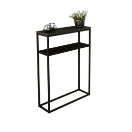 konsola-metalowa-toaletka-stolik-polka-stojaca-loft-czarny-matowy-60x20h80