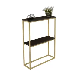 konsola-podwojna-z-polka-przedpokoj-loft-60x20x80-zlota-czarny-minipearl