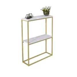 konsola-metalowa-toaletka-stolik-polka-stojaca-loft-zloty-bialy-polysk-glam
