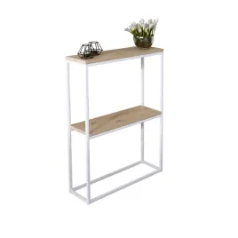 konsola-podwojna-z-polka-przedpokoj-loft-60x20h80-biala-blat-dab-artisan