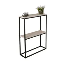 konsola-metalowa-toaletka-stolik-polka-stojaca-loft-czarny-sonoma-60x20h80