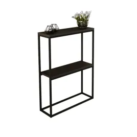 konsola-metalowa-toaletka-stolik-polka-stojaca-loft-czarny-matowy-60x20h80