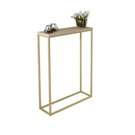 nowoczesna-konsola-przedpokoj-loft-waska-60x20h80-zlota-dab-artisan