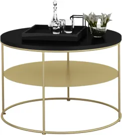 stolik-kawowy-okragly-z-polka-loft-salon-55x55x37-zloty-czarny-minipearl