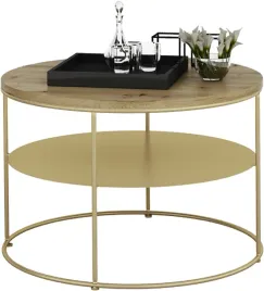 stolik-kawowy-okragly-z-polka-loft-salon-55x55x37-zloty-dab-artisan