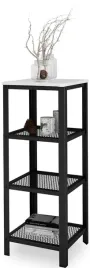 regal-skrecany-4-poziomy-industrial-salon-metal-czarny-bialy-polysk