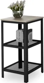 regal-skrecany-3-poziomy-industrial-salon-40x40x80-czarny-dab-sonoma