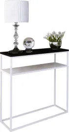 konsola-metalowa-toaletka-stolik-polka-stojaca-loft-bialy-czarny-80x30h80