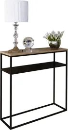 nowoczesna-konsola-podwojna-przedpokoj-loft-80x30x80-czarna-dab-lancelot
