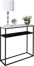 nowoczesna-konsola-podwojna-przedpokoj-loft-80x30x80-czarna-bialy-polysk