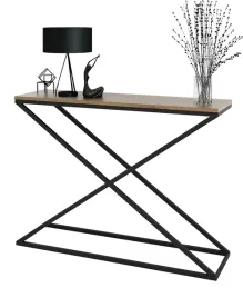 konsola-x-metalowa-toaletka-stolik-polka-stojaca-loft-czarny-matowy-110x30