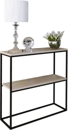 konsola-metalowa-toaletka-stolik-polka-stojaca-loft-czarny-sonoma-60x20h80