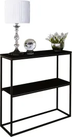 konsola-metalowa-toaletka-stolik-polka-stojaca-loft-czarny-matowy-60x20h80