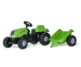 rolly-toys-012169-traktor-rolly-kid-z-przyczepa-zielony