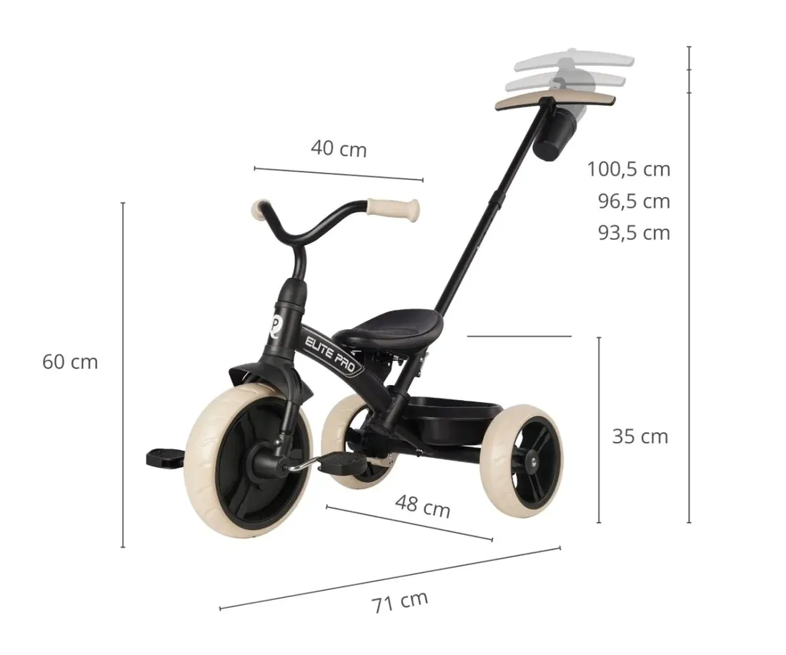 qplay-rowerek-trojkolowy-elite-pro-black-stan-nowy