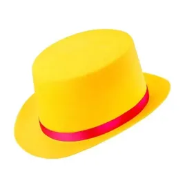 cylinder-zolty-dzieciecy-klaun-klauna-kapelusik-kapelusz-karnawal-bal