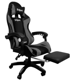 fotel-gamingowy-k4-r-sport-szaro-czarny-z-podnozkiem-masazer