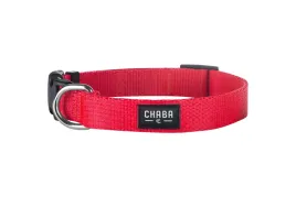 chaba-obroza-regulowana-classic-m-16x26-42cm-czerwona