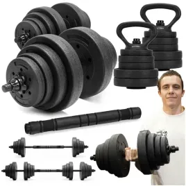 hantle-regulowane-30-kg-zestaw-obciazen-gryf-do-treningu-silowego-talerze-z