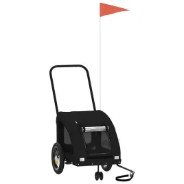 przyczepka-rowerowa-dla-zwierzat-czarna-125-x-52-x-53-cm
