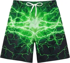 spodenki-kapielowe-chlopiece-zielone-print-11-12l