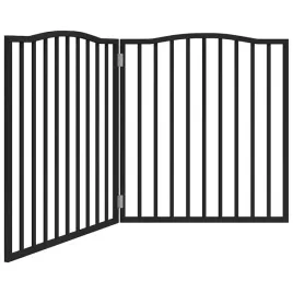 skladana-bramka-dla-psa-2-panele-czarna-160-cm