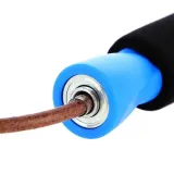 skakanka-skorzana-dla-dziecka-do-cwiczen-fitness-lozyska-w-uchwytach-hms-kolor-czarny-dlugosc-raczki-14-cm