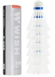 lotki-do-gry-w-badmintona-nylonowe-biale-wish-komplet-6-szt
