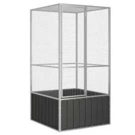 woliera-dla-ptakow-z-ocynkowanej-stali-antracytowa-111x107x2115-cm