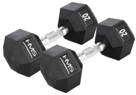 hms-zestaw-hantli-hexagonalnych-gumowanych-do-cwiczen-treningu-2x20-kg