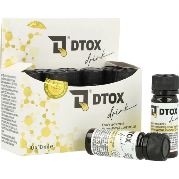 DTOX Drink Suplement Eliminujący Metabolity ze Śliny BOX 10x10 ml