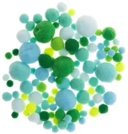 pompony-odcienie-zielone-i-niebieskie-20g