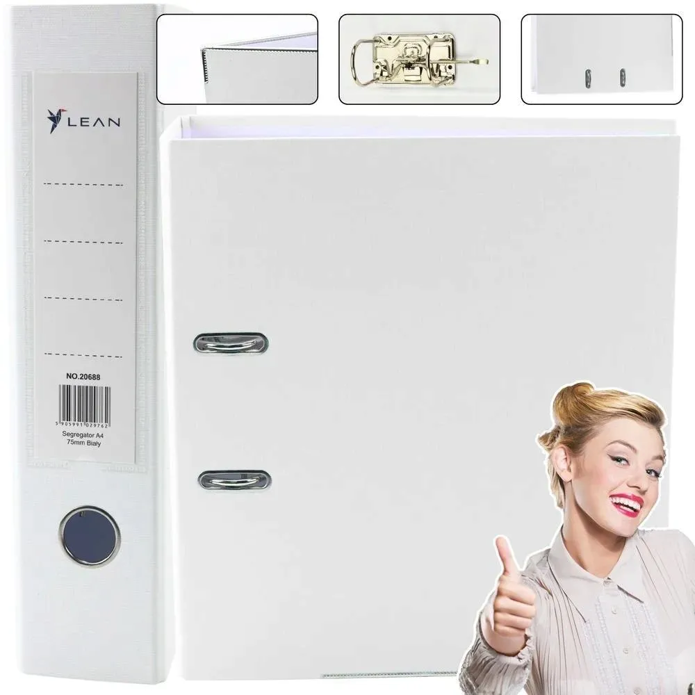 segregator-a4-75mm-bialy