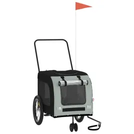 przyczepka-rowerowa-dla-zwierzat-czarno-szara-63x121x65-cm
