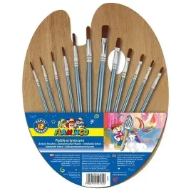 zestaw-12-pedzli-z-drewnianym-uchwyt-paletka